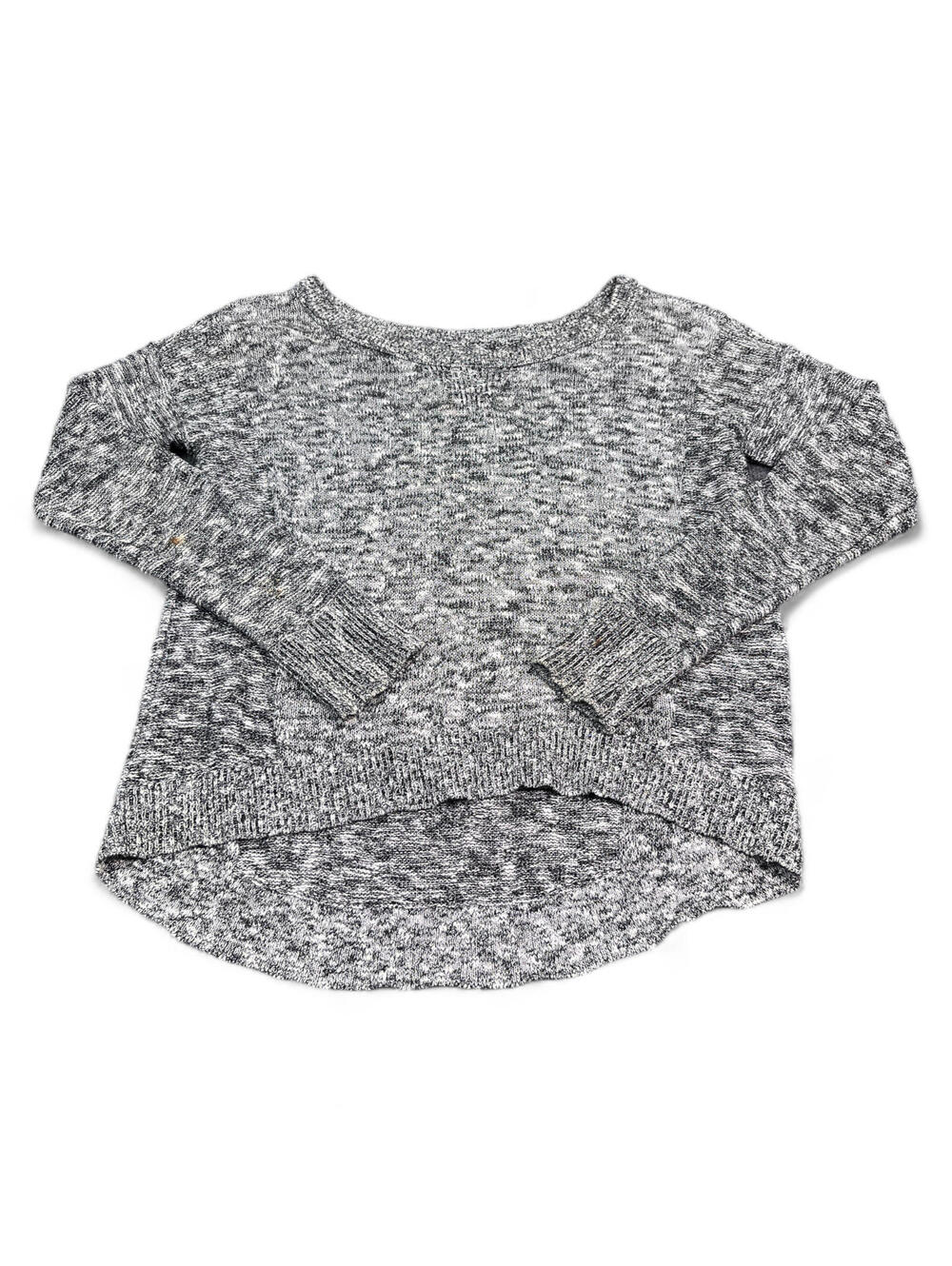 American Eagle Sweater Top Womens Size Medium Heather Gray Knit Pullover